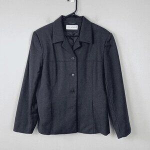 Sandro Vintage 100% Wool Gray Blazer